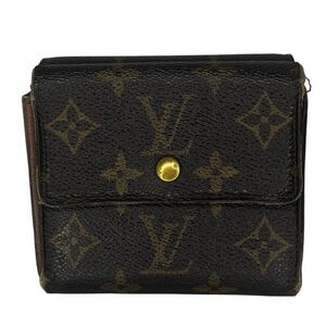 Louis Vuitton Monogram Compact Wallet Small Trifold Designer Code: SP 0992